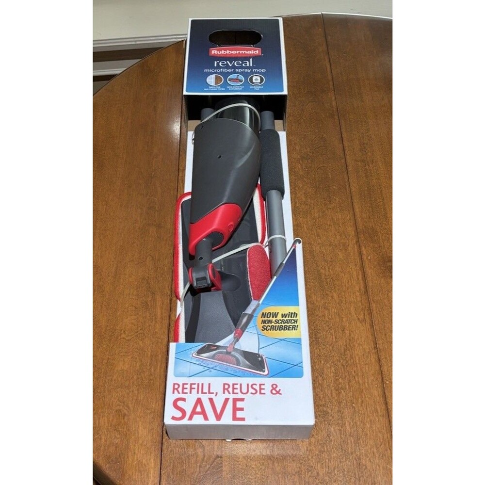 Reveal Floor Spray Mop 14 In. Flat Mop with Microfiber Mop Head - Picture 2 of 8